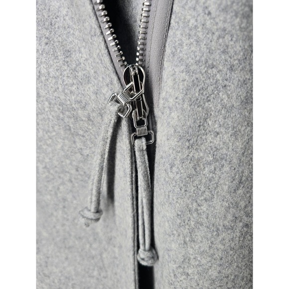 Altuzarra Peacoat Front Zip Long Wool Cashmere Blend Coat Reg. $2,425 Medium - Picture 6 of 15